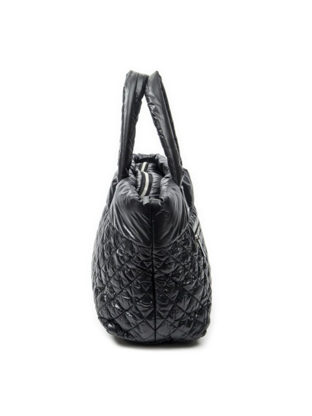 Chanel Coco Reversible Tote Black Quilted Nylon Canvas - Picture 4 of 11